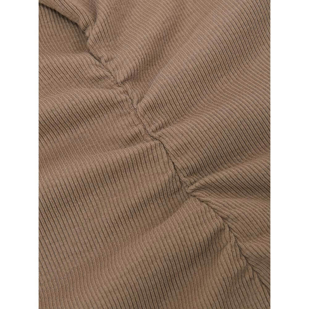 REISS Sandy Stretch-Cotton Rib Ruched V-Neck Vest